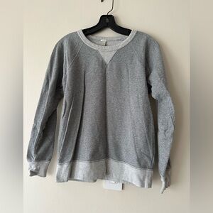 J.Crew 100% Cotton Two-Tone Gray Pullover Sweatshirt Size S
